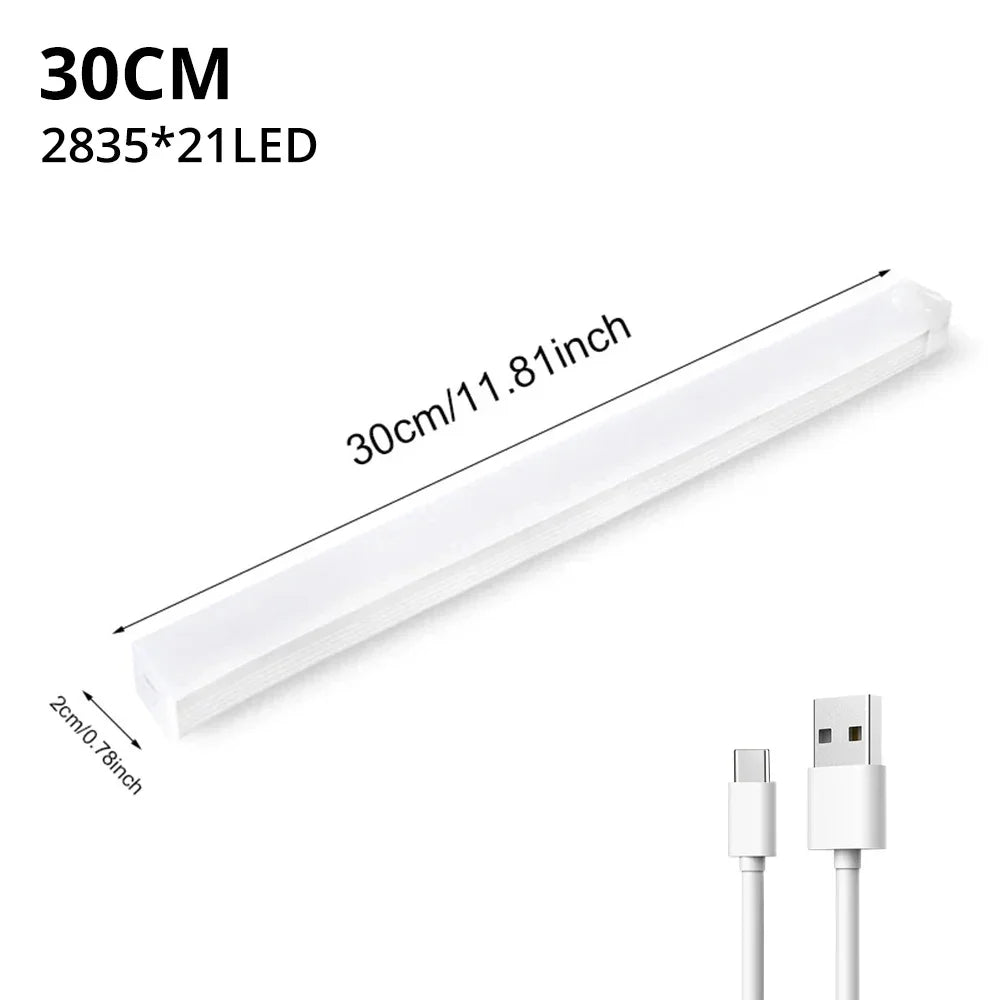 💡 Luminária LED com Sensor de Movimento – Recarregável por USB, Sem Fio e Magnética | Ideal para Armários, Quartos, Cozinhas e Corredores
