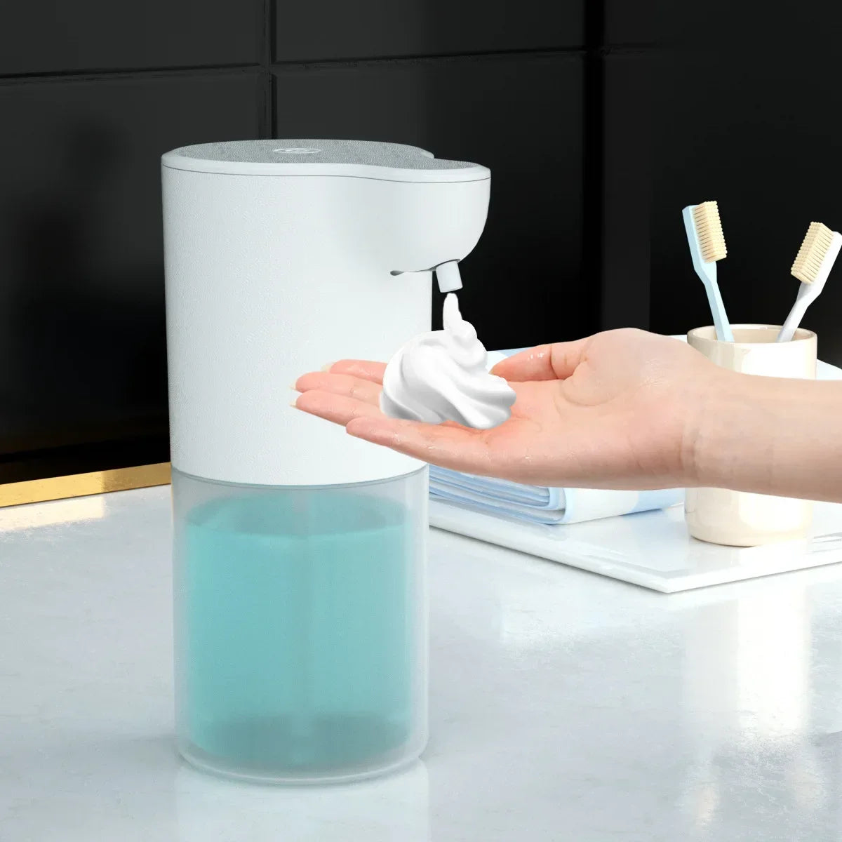 🧼 Dispenser Automático de Sabonete Espuma 350ml | Sensor Infravermelho | Recarregável via USB | Sem Toque e Higiênico
