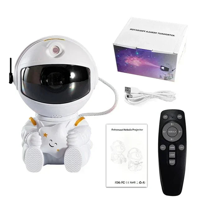 ILUMINARIA PROJETOR ASTRONAUTA GALAXIAS