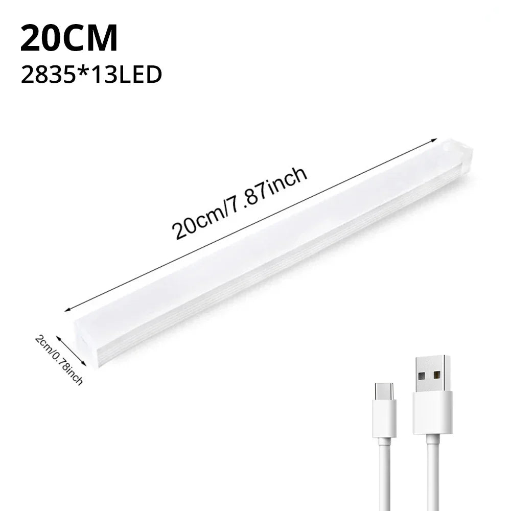 💡 Luminária LED com Sensor de Movimento – Recarregável por USB, Sem Fio e Magnética | Ideal para Armários, Quartos, Cozinhas e Corredores