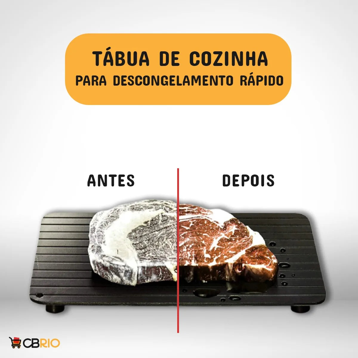 Tábua Mágica Descongelante Descongela Alimentos Carnes Frango Defrost Express