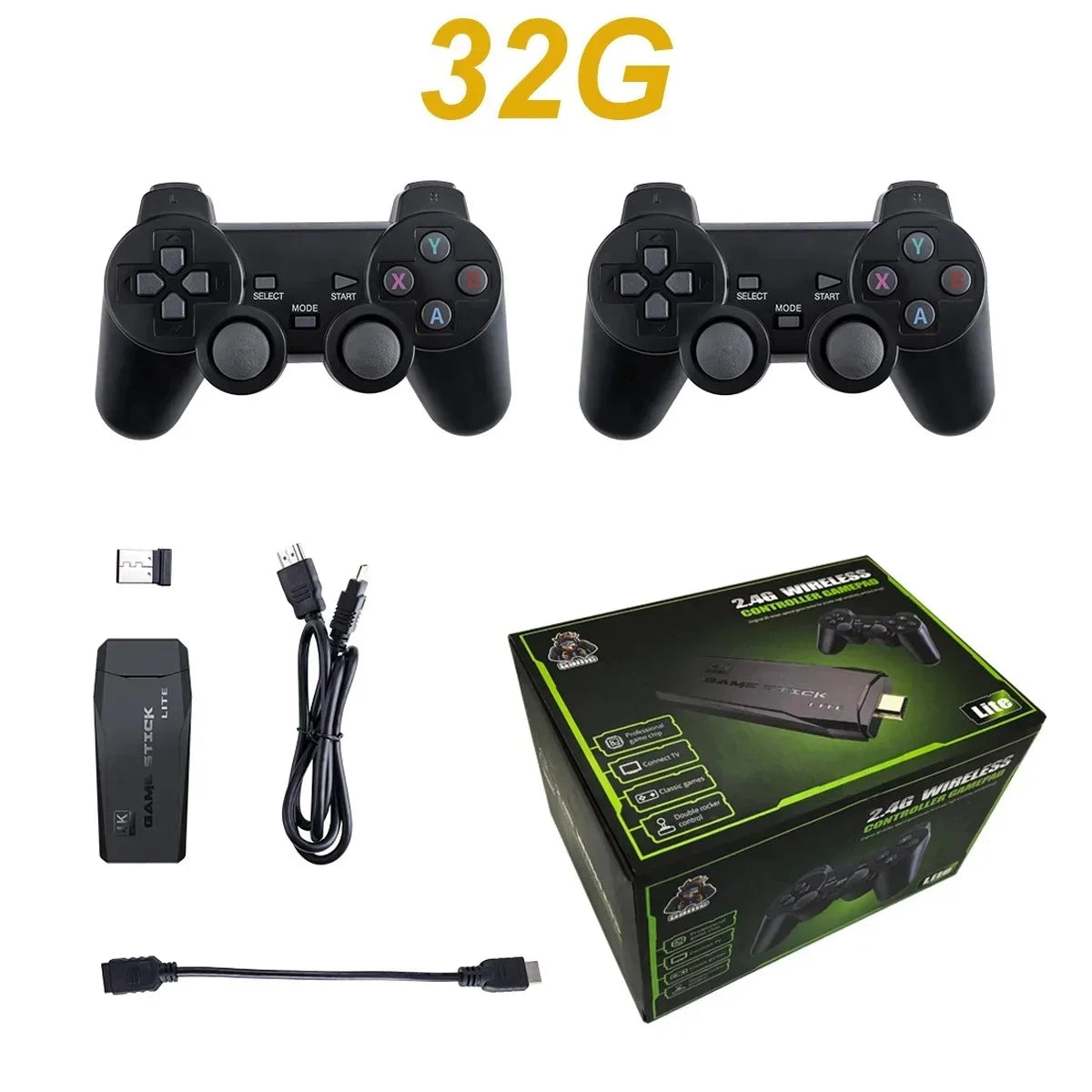 Hdmi Game Stick Retro 2 Controle 21 Mil Jogos