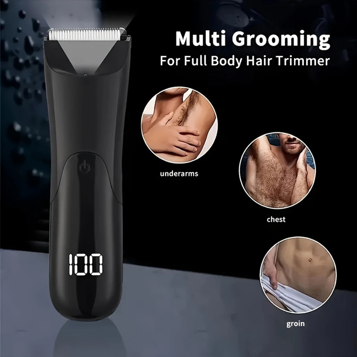 💈 Aparador Masculino Multifuncional 7 em 1 | Barba, Virilha, Peito, Axilas, Pernas e Braços | Precisão e Conforto para Todos os Tipos de Pêlos